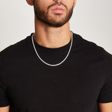 MICRO TENNIS CHAIN [18K WHITE GOLD] 3MM