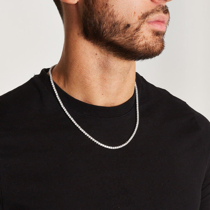 MICRO TENNIS CHAIN [18K WHITE GOLD] 3MM