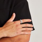 MIAMI ICED CUBAN RING [18K WHITE GOLD]