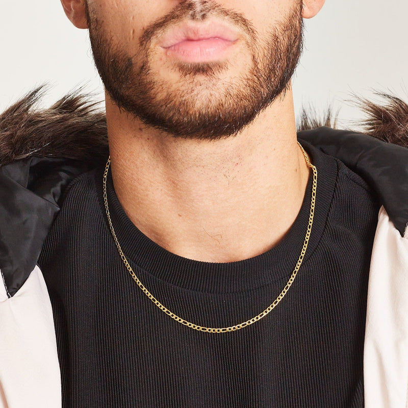 FIGARO CHAIN 3MM [18K GOLD]