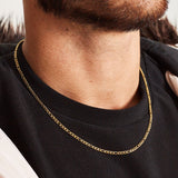FIGARO CHAIN 3MM [18K GOLD]