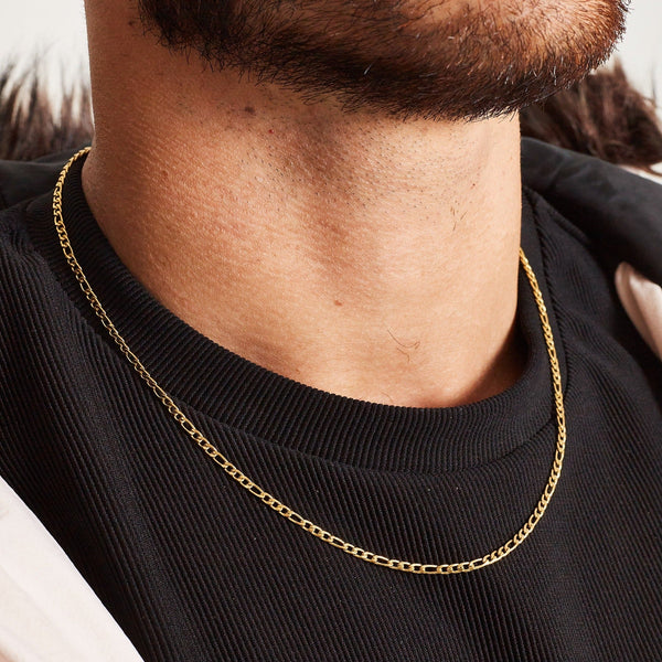 FIGARO CHAIN 3MM [18K GOLD]