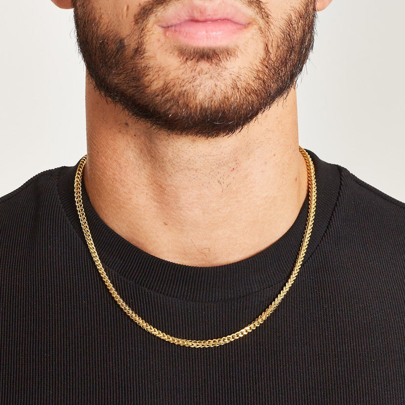 WHEAT CHAIN 5MM [18K GOLD]