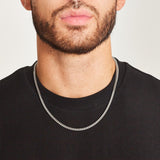 WHEAT CHAIN 5MM [18K WHITE GOLD]