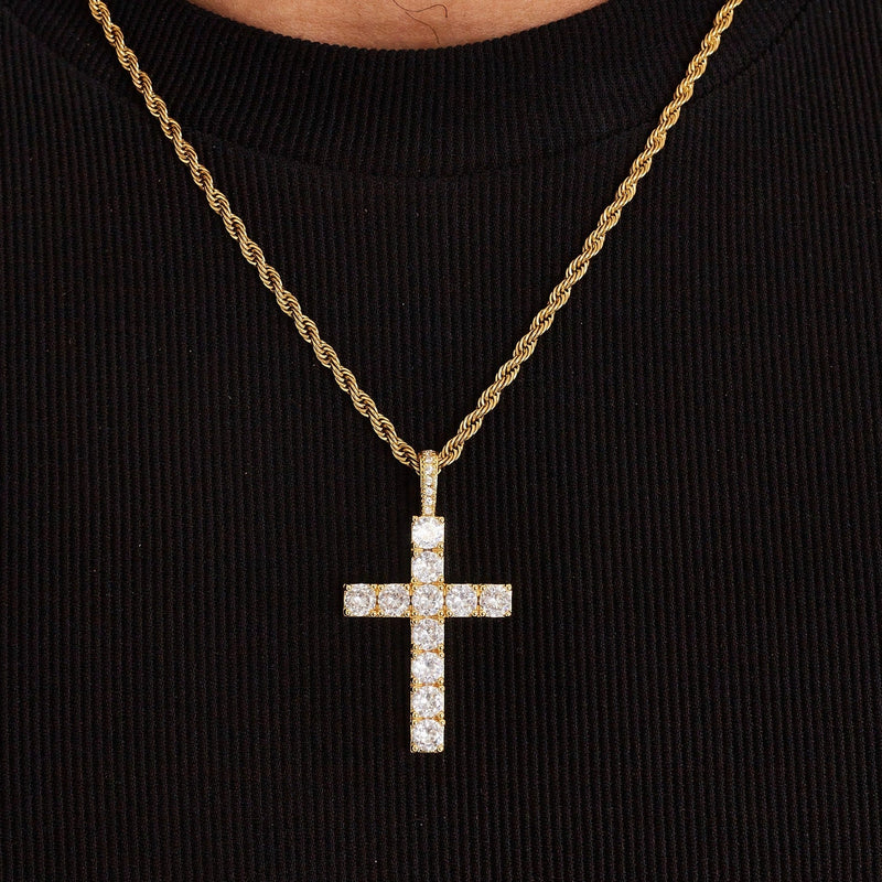 DIAMOND CROSS PENDANT [18K GOLD]