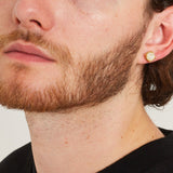 ROUND CUT STUD EARRINGS [18K GOLD]