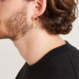 ICED LIGHTNING BOLT EARRINGS [18K GOLD]