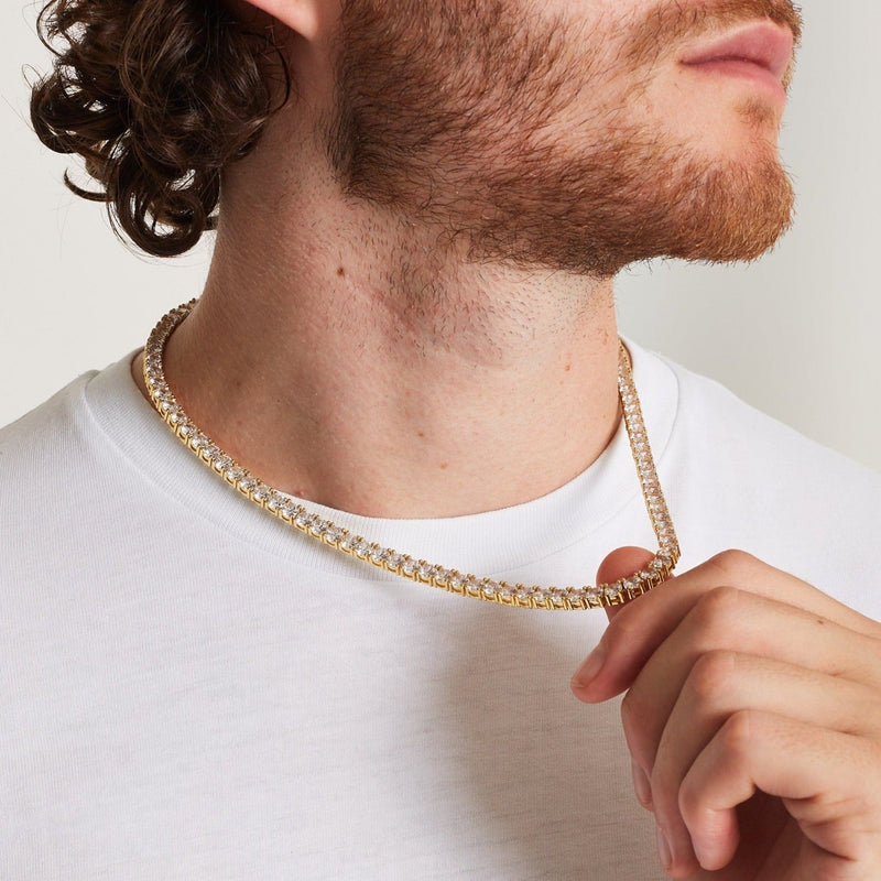 TENNIS CHAIN CLASP [18K GOLD] 5MM