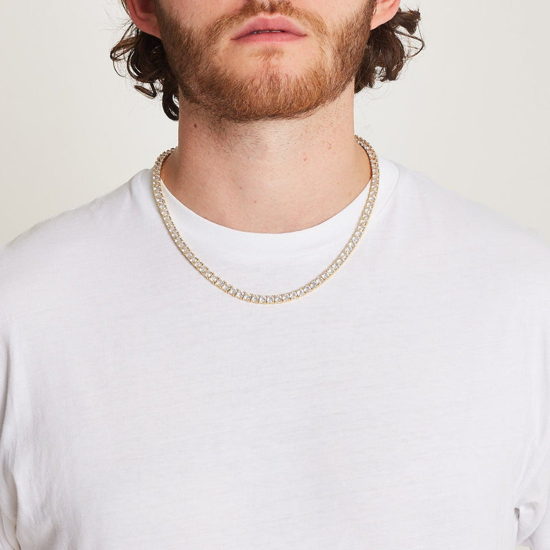 TENNIS CHAIN CLASP [18K GOLD] 5MM