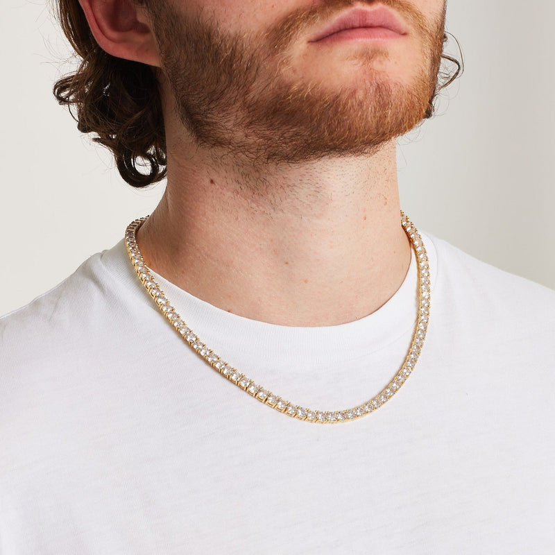 TENNIS CHAIN CLASP [18K GOLD] 5MM