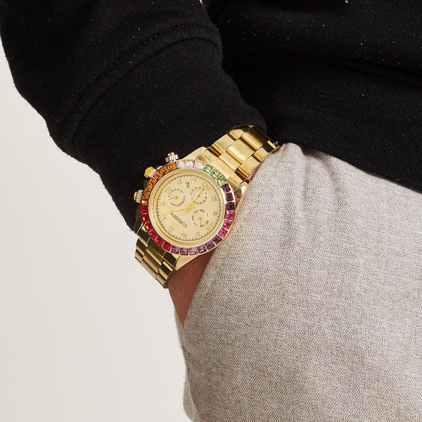 KALEIDOSCOPE GOLD CHRONOGRAPH WATCH