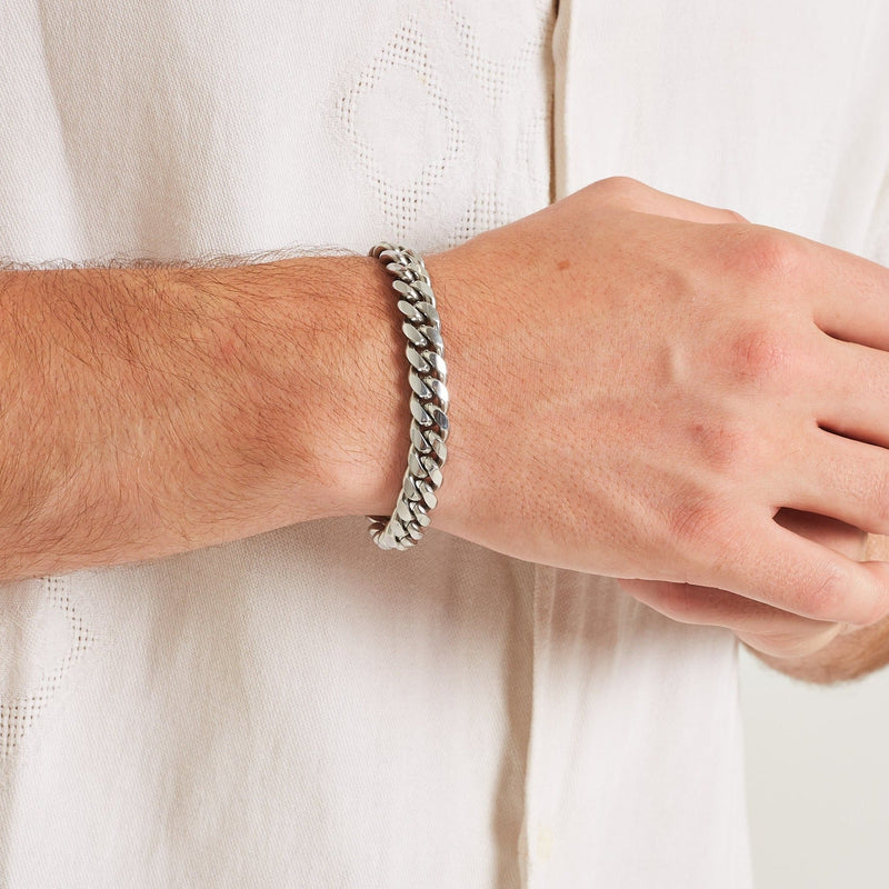 MIAMI CUBAN BRACELET [18K WHITE GOLD] 10MM