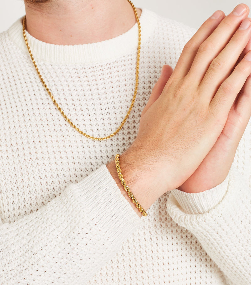ROPE BRACELET [18K GOLD] 5MM