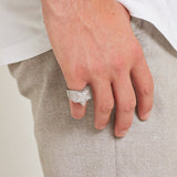 STAR RING [18K WHITE GOLD]