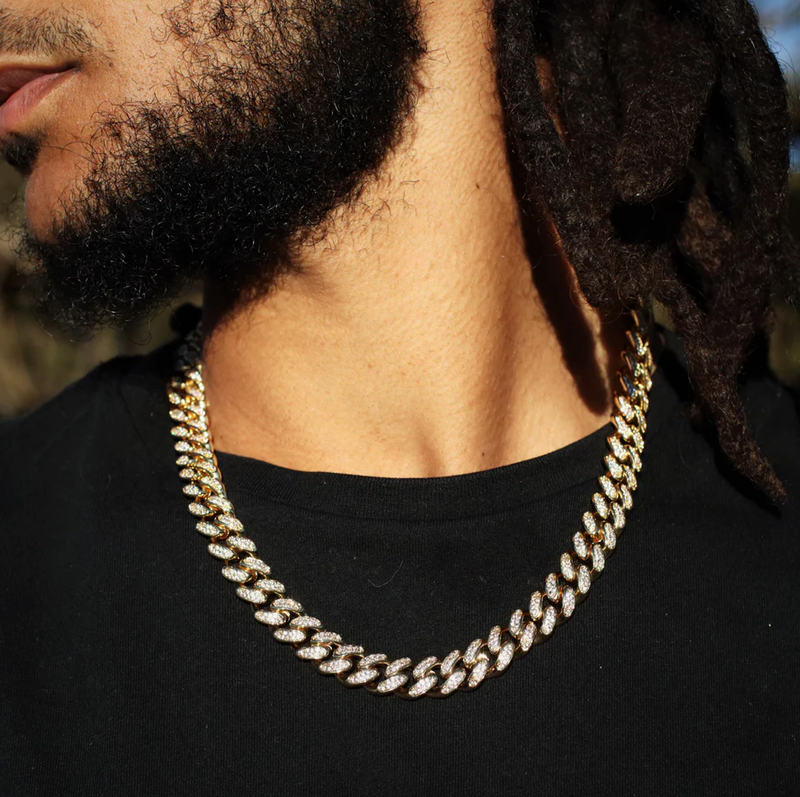 ICED CUBAN CHAIN [18K GOLD] 14MM