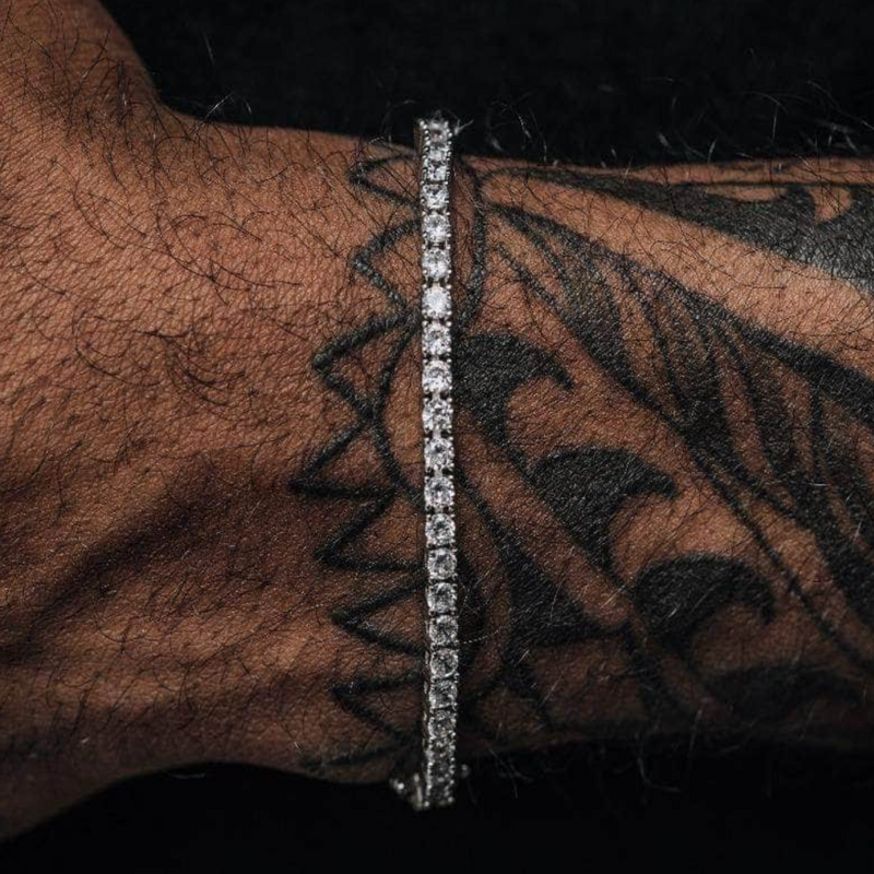 MICRO TENNIS BRACELET [18K WHITE GOLD] 3MM