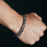 MIAMI CUBAN BRACELET [18K WHITE GOLD] 10MM
