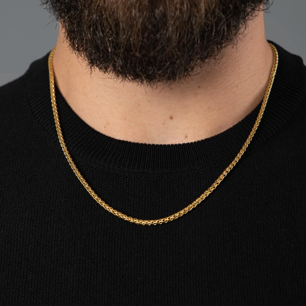 WHEAT CHAIN 3MM [18K GOLD]