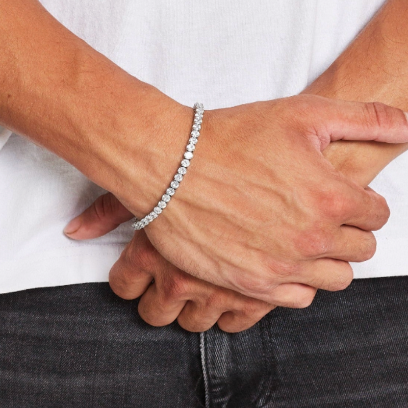 TENNIS BRACELET [18K WHITE GOLD] 5MM
