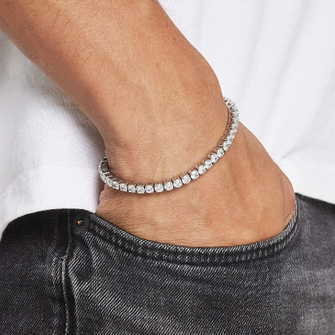TENNIS BRACELET [18K WHITE GOLD] 5MM