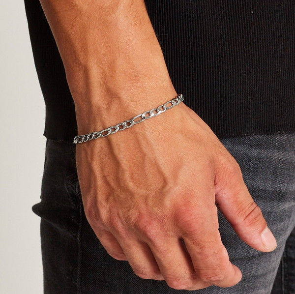 FIGARO BRACELET 5MM [18K WHITE GOLD]