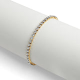 WOMEN'S ADJUSTABLE TENNIS ANKLET [18K GOLD] 3MM