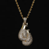 ICED BOXING GLOVES PENDANT [18K GOLD]
