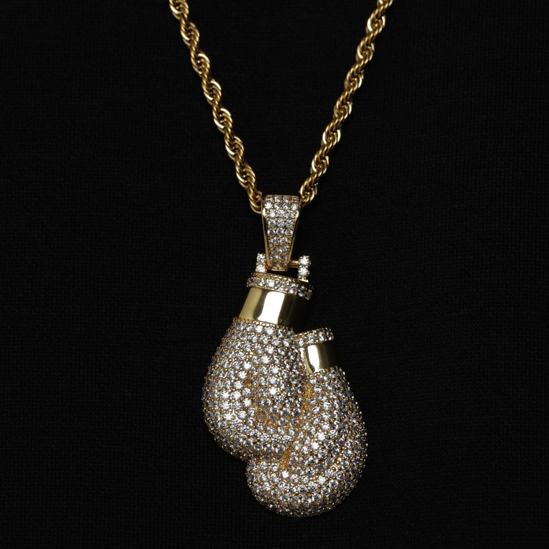 ICED BOXING GLOVES PENDANT [18K GOLD]