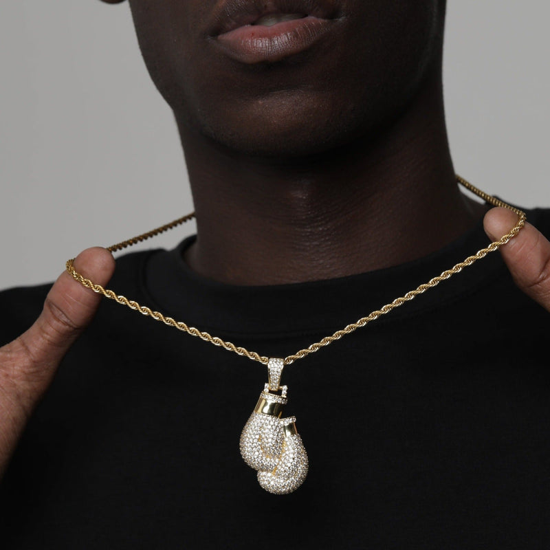 ICED BOXING GLOVES PENDANT [18K GOLD]