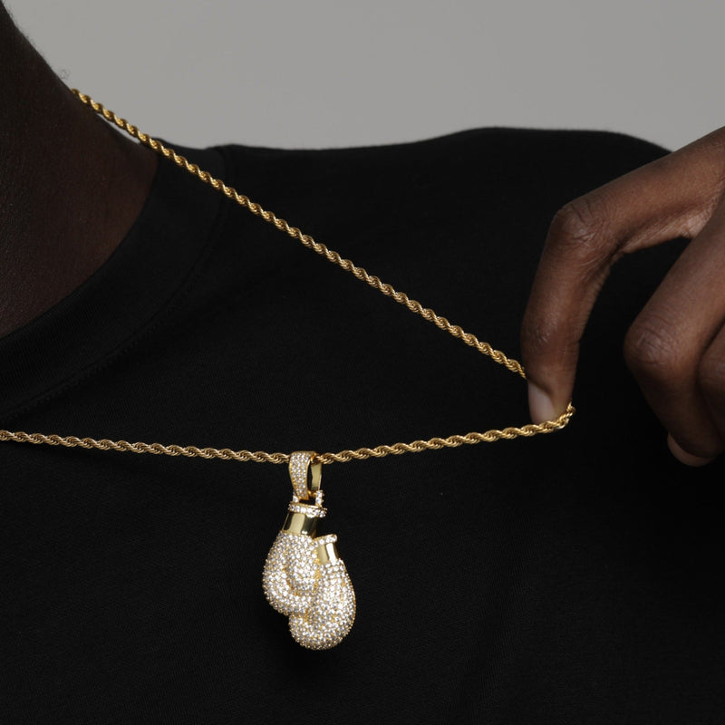 ICED BOXING GLOVES PENDANT [18K GOLD]