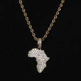 ICED AFRICAN PENDANT [18K GOLD]