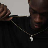 ICED AFRICAN PENDANT [18K GOLD]