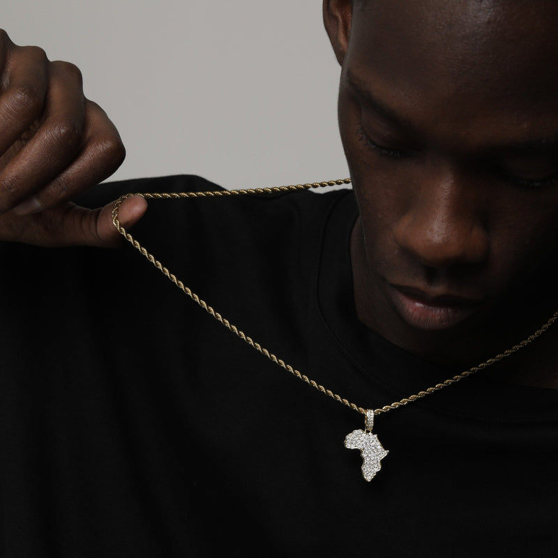 ICED AFRICAN PENDANT [18K GOLD]
