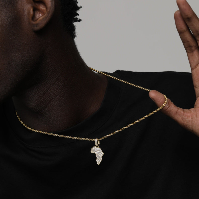 ICED AFRICAN PENDANT [18K GOLD]