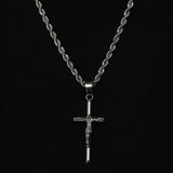 CRUCIFIX PENDANT [18K WHITE GOLD]