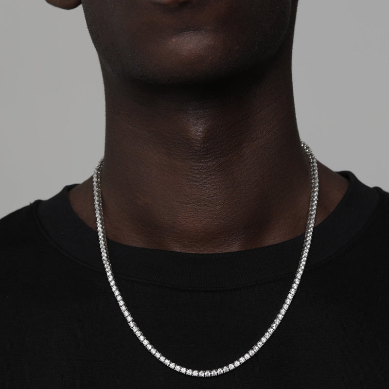 TENNIS CHAIN [18K WHITE GOLD] 5MM