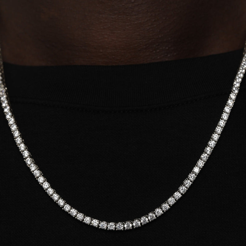 TENNIS CHAIN [18K WHITE GOLD] 5MM