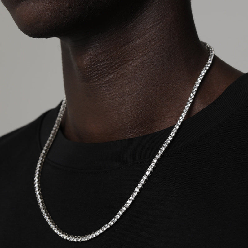 TENNIS CHAIN [18K WHITE GOLD] 5MM