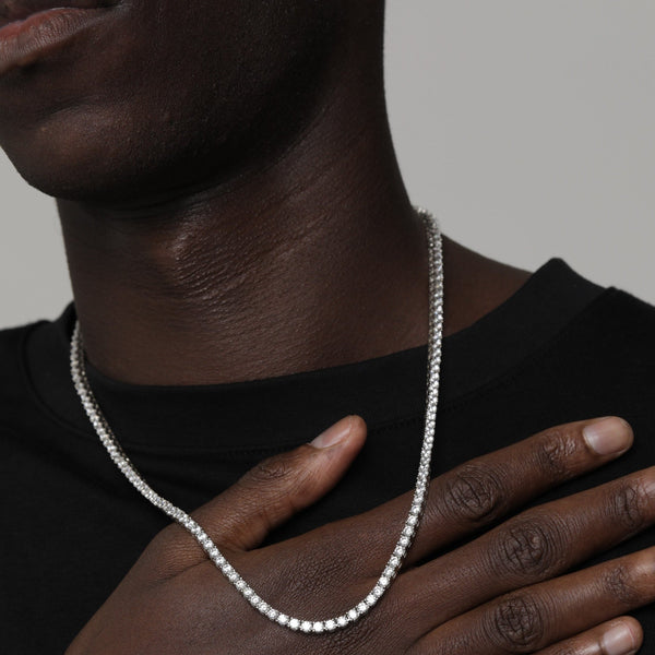TENNIS CHAIN [18K WHITE GOLD] 5MM