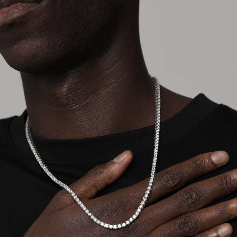 TENNIS CHAIN [18K WHITE GOLD] 5MM