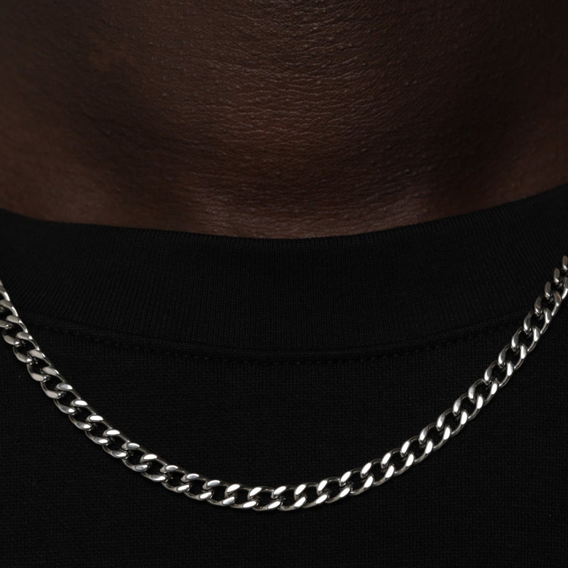 MIAMI CUBAN CHAIN [18K WHITE GOLD] 5MM