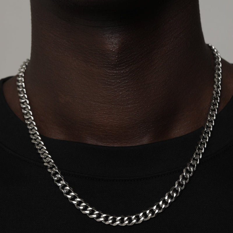 MIAMI CUBAN CHAIN [18K WHITE GOLD] 7MM