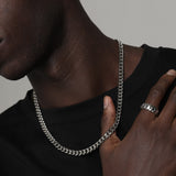 MIAMI CUBAN CHAIN [18K WHITE GOLD] 7MM