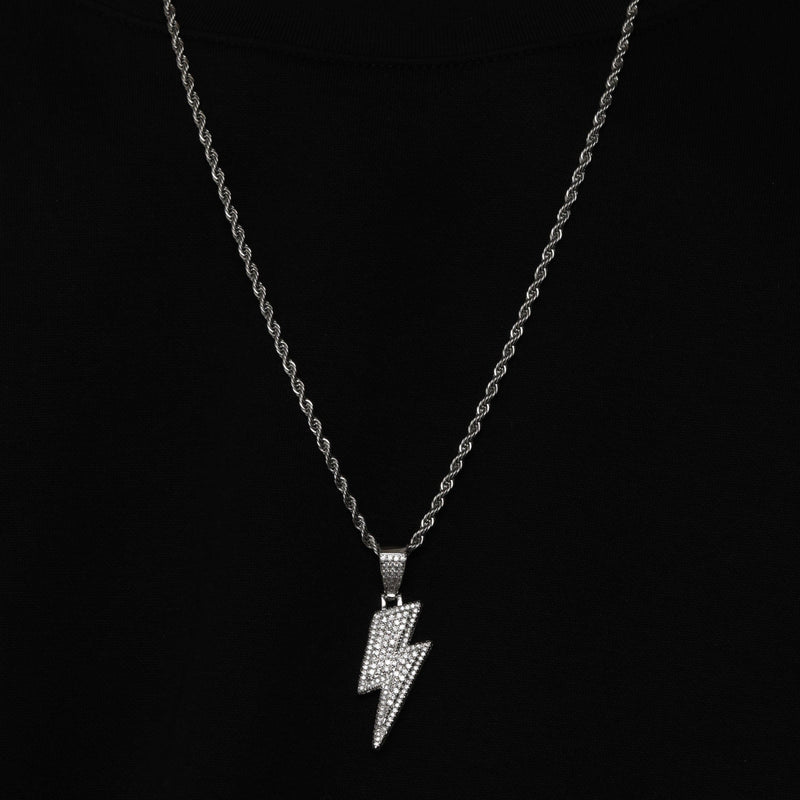 ICED BOLT PENDANT [18K GOLD]