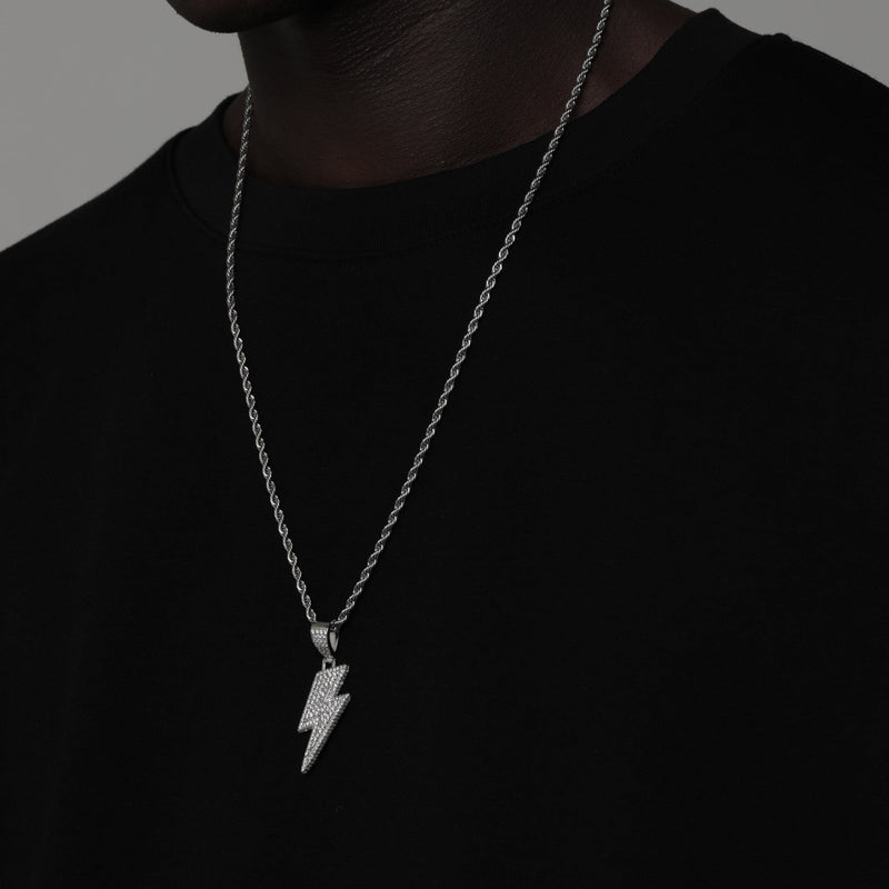 ICED BOLT PENDANT [18K GOLD]