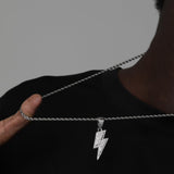 ICED BOLT PENDANT [18K GOLD]