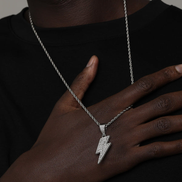 ICED BOLT PENDANT [18K GOLD]