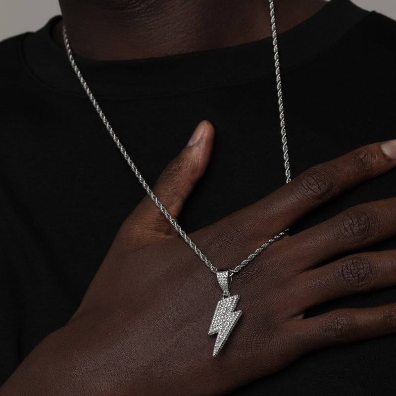 ICED BOLT PENDANT [18K GOLD]
