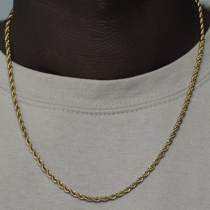 ROPE CHAIN [18K GOLD] 3MM
