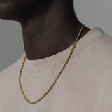 ROPE CHAIN [18K GOLD] 3MM